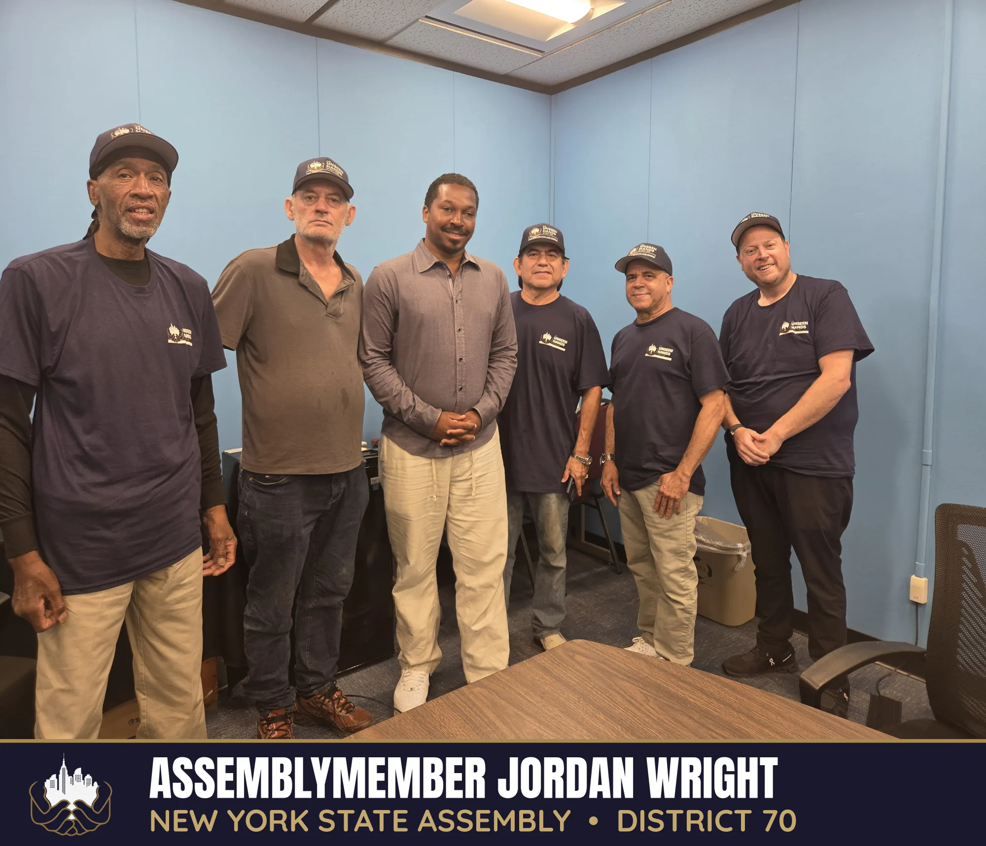 Unseen Hands Ambassadors with Assemblymember Jordan Wright at his district office